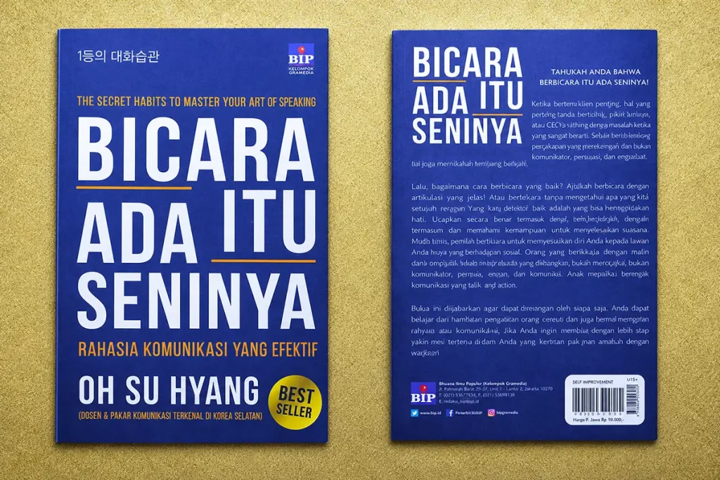 sampul buku bicara itu ada seninya