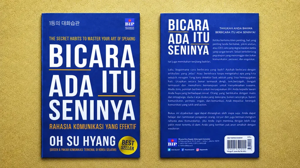 sampul buku bicara itu ada seninya
