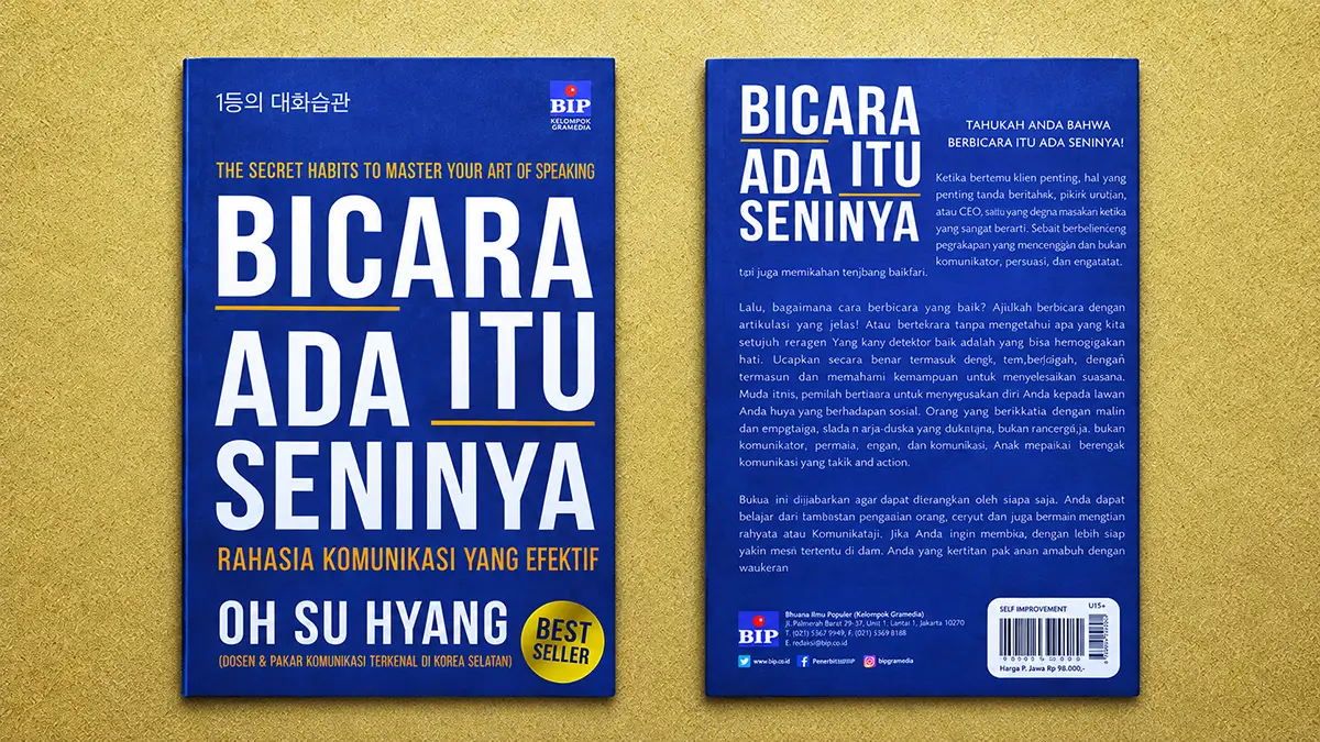 sampul buku bicara itu ada seninya